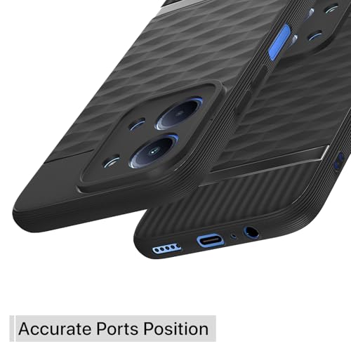 Image of Pikkme Back Cover for Redmi 15C 5G Camera Protection 3D Hexa Cube Design Silicone Protective Bumper Case (Black)