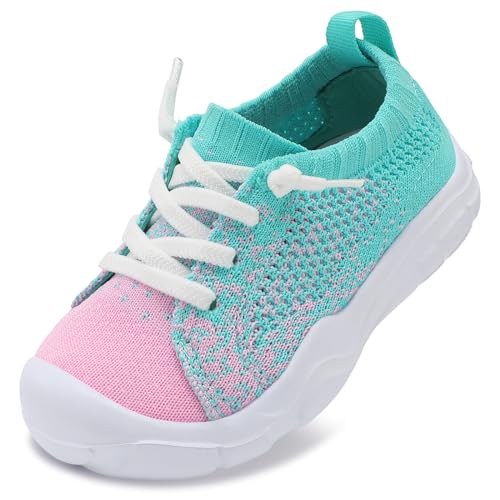 Image of LeIsfIt Toddler Shoes Boys Girls Wide Toe Box Breathable Slip-On Sneakers Kids Lightweight Barefoot Feel Shoes for Everyday Play