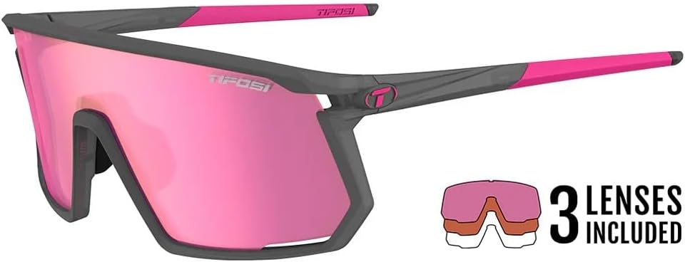 Tifosi Moab Cycling Glasses - Ideal For Cycling (Gravel, MTB & Road), Baseball & Pickleball - Shatterproof Polycarbonate Lens