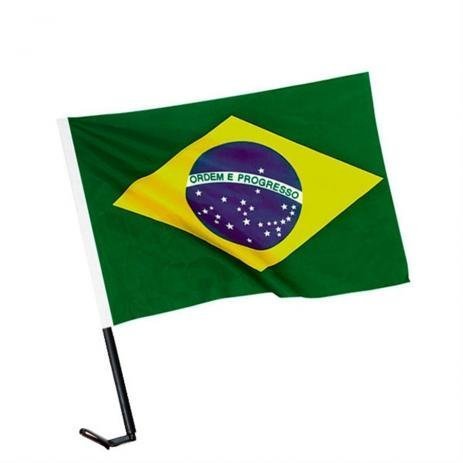 Bandeira Brasil Copa Mundo Vidro Carro 10 PARES CBRN06052