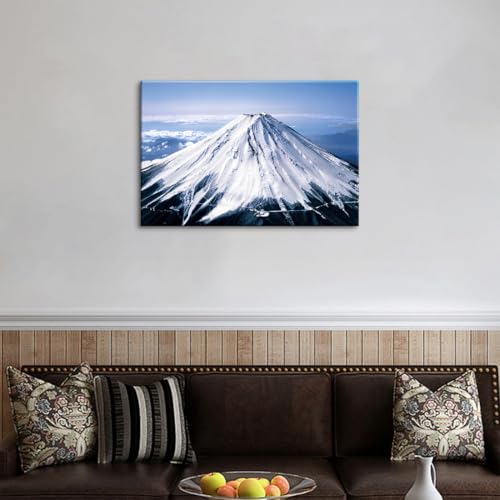 ポスター 壁の絵 ソファの背景絵画 壁掛け 壁飾り 玄関 インテリア アートパネル 日本の風景写真アートパネル 日本風景 五箇山 - 富山 木枠付きの完成品 [4]
