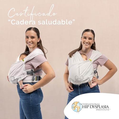 Miniatura 7 de Boba Bliss Portabebés Recién Nacidos Y Niños Pequeños, Mochila Portabebés Ergonómica, Fular Portabebé 2 En 1, Canguro Para Bebé Sin Ataduras, Fular Portabebé Suave Y Elástico, 3-15kg Organic Stone
