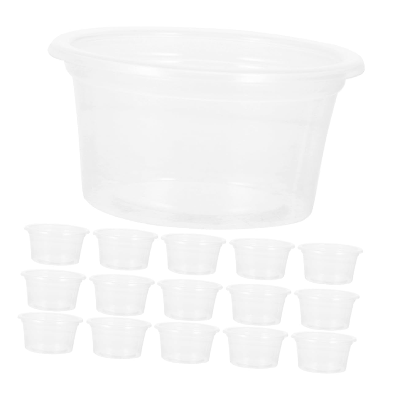 Hohopeti 30pcs Reptile Feeding Bowls and Water Cups for Crested Geckos and Small Reptiles Essential Dishes for Easy to Clean and Versatile Pet Supplies