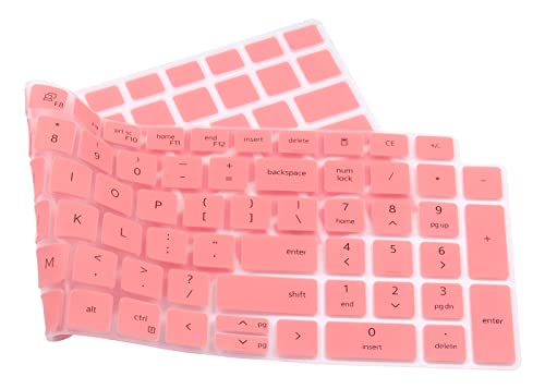 Silicone Keyboard Skin Cover Compatible For Dell Latitude 5520 5521 5530 5531 15.6 Inch, 15.6" Dell Precision 3560 3570 3561 3571 Laptop [Not Compatible For Dell Precision 7000 7550 7560 15.6"] (Pink) #TOP4