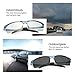 LJIMI Photochromic Sports Sunglasses with Polarized Lens for Men and Women Outdoor Driving Cycling Fishing 100% UV400 Protection Eyewear Anti Glare Eyeglasses Reduce Eye Fatigue Safety Glasses Shades