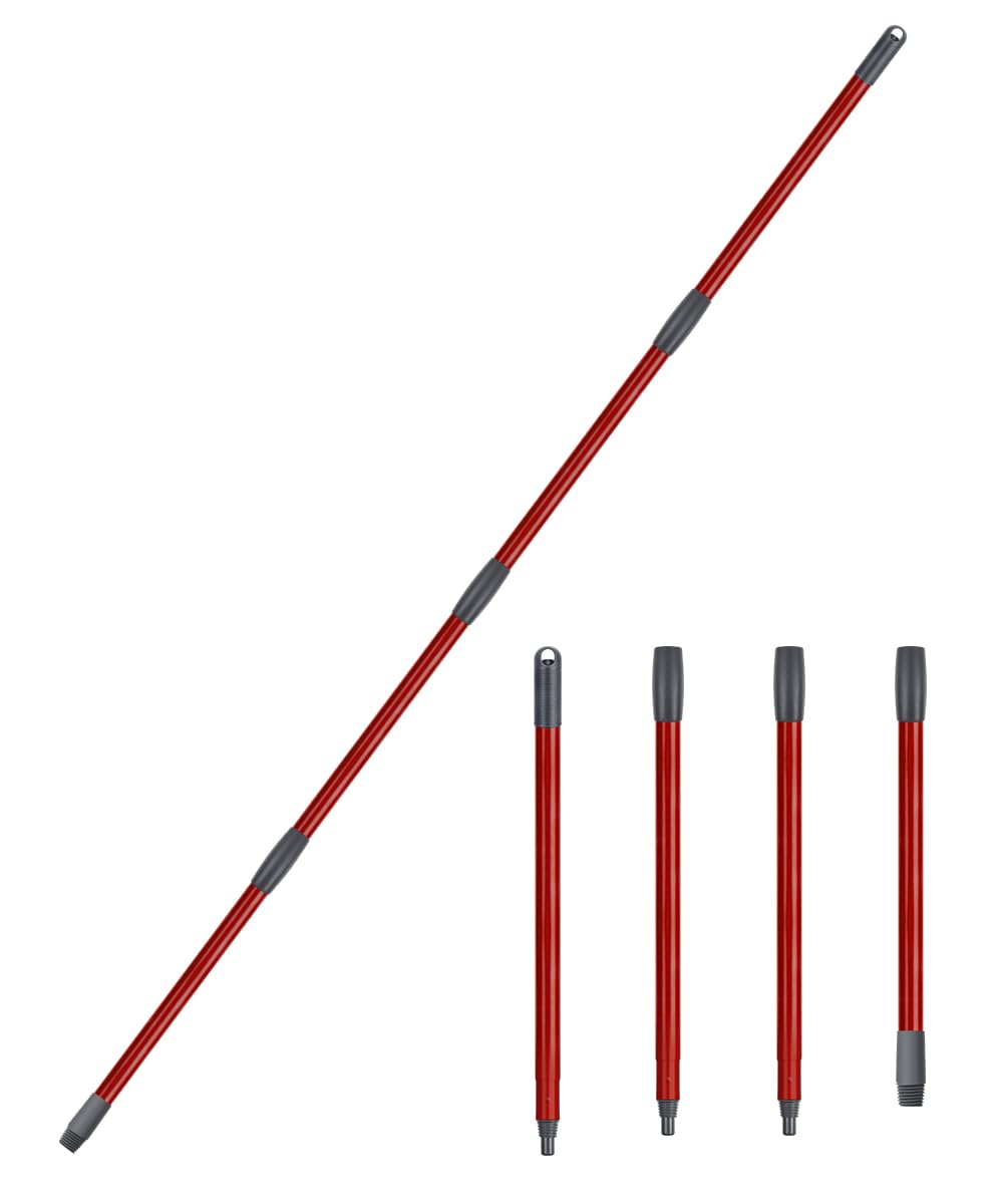 BONBELONG Mop Handle Replacement Compatible with Vileda Spin Turbo/Turbo Smart/EasyWring Mop Adjustable 4-Section Pole