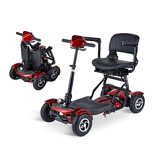 Rubicon Fx5 - High Performance - All Terrain 4 Wheel Foldable Mobility Scooters For Adults And Seniors - Lithium Battery 15 Mile Long Range - 300Lbs Capacity (Model1) #TOP3