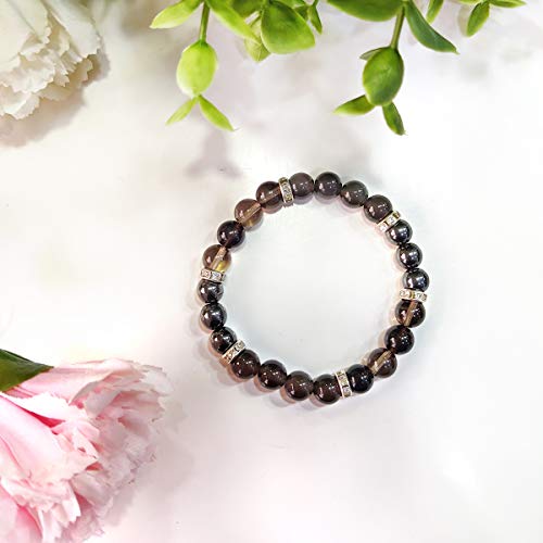 Image of Shubhanjali Crystal Elastic 8mm Stretch Customized Bracelet for Men and Women-(Standard,Multicolor)
