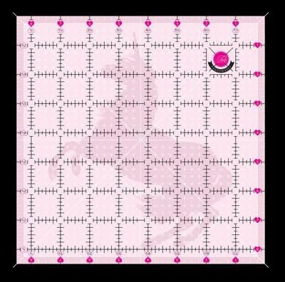 Generic Tula Pink 8.5in x 8.5in Non Slip Unicorn Ruler TP2SQ8