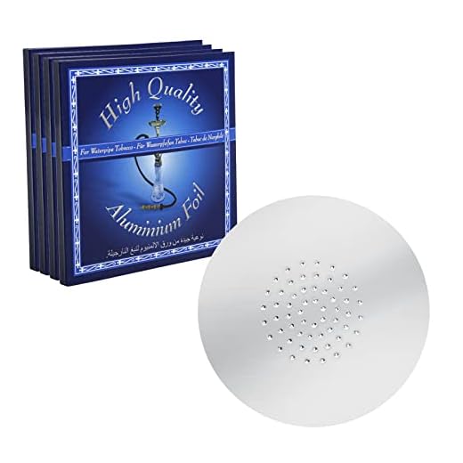 50,100,200 Papel de Aluminio de Cachimba con Agujeros Lámina de Shisha Perforada para Cabeza de Cachimba Cuenco de Shisha