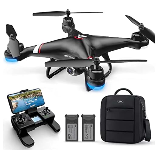 TENSSENX GPS Drone with 1080P HD Camera for Adults and Kids, 5G Transmission FPV Drone, RC Quadcopter with 2 Batteries, Carrying Bag, Auto Return, Follow Me, Altitude Hold, Easy for Beginners