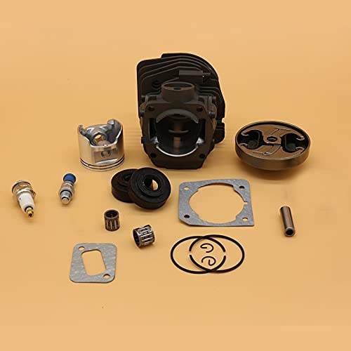 LILYY Kit de bujía de Tambor de Embrague de pistón de Cilindro de 45mm for Husqvarna 350 340 345 Jonsered 2141 2150 CS2141 CS2150 Piezas de Motosierra de jardín