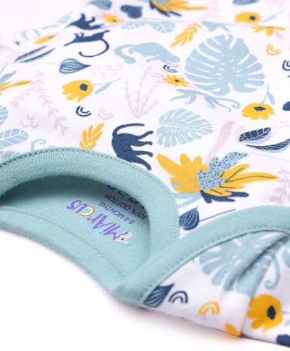 Image of Mi Arcus Printed Ting Tong Cotton Rompers /Bodysuits /Jumpsuits /Onesies for New Born Baby Boy /Girl /Kids Pack of 2
