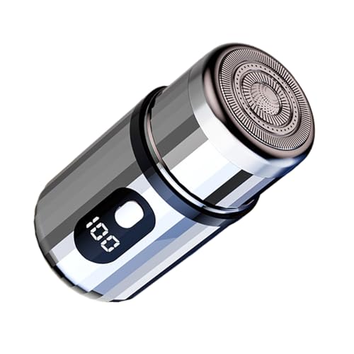 Kcjhagbd Shaver Powerful Floating Travel Shaver Grooming Kit Men Electric Shaver Body Shaver Shaving Machine Suitable for All Skin Types, Silver