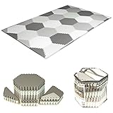  Sapphire Kids 38-TLG Puzzlematte Spielmatte Spielteppich Kinderteppich Schutzmatte Hexagon