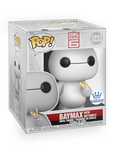 Epic Collectibles Pop Big Hero 6 - Baymax with Butterfly Exclusive 6-Inch Deluxe Vinyl Figure Collectibles Bundle with Compatible Funko Box Protector