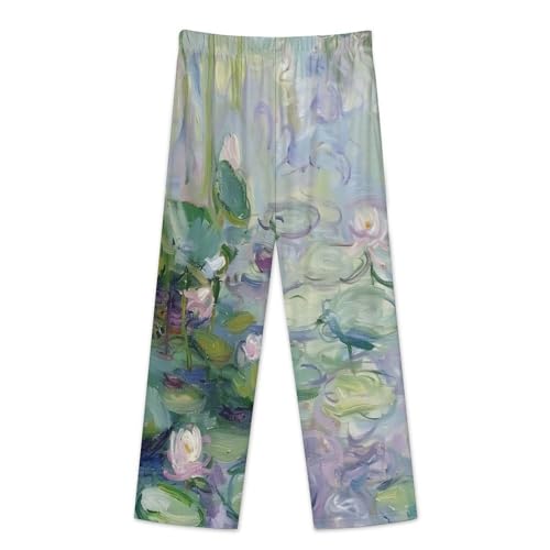 Pyjamas manches longues nénuphar vintage ensemble mi-saison - 5