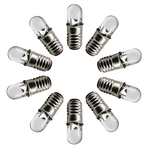 Bombilla LED Ruiandsion E5 3V, luz blanca cálida, paquete de 10 Cover