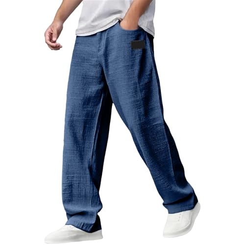 Pantalon chino homme coton lin anti-transpiration pour le travail
