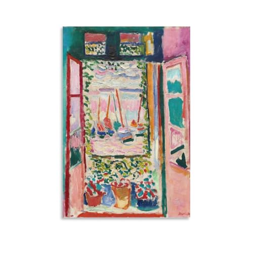 Affiche Matisse Fenêtre Ouverte LUBOYANG 40x60cm pour décoration