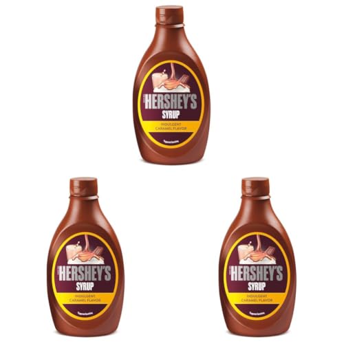 Image of Hershey's Caramel Flavored Syrup | Delicious Caramel Flavor | 600 Gm Bottle (Pack of 3)
