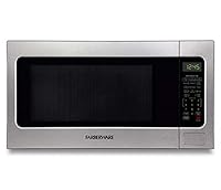 Farberware FMO07AHTBKJ Countertop Microwave Oven with Smart Sensor, LED Lighting, Child Lock-for Apartments and Dorms, 2.2 Cu. Ft, Stainless Steel