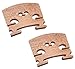 TUOREN 2pcs Violin Bridge 4/4 Full Size Fine Grade Maple Violin Parts Music Instrument Replacement with G-D-A-E String U-Groove