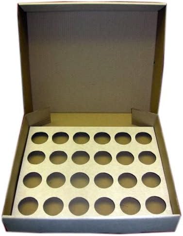5 x Strong White 24 Cup Cake Cupcake Muffin Box & Tray