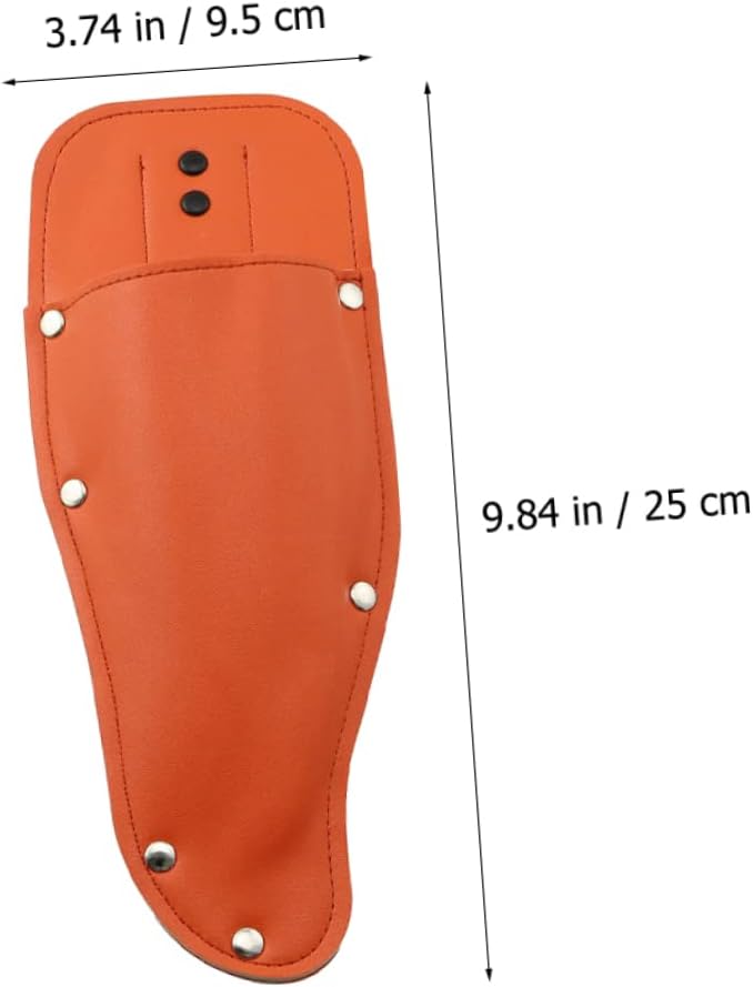 DOITOOL 4pcs Garden Pruner Leather Case Cover for Pruning Shears Scabbard Fine Stitching Storage for Gardening Tools Leather Scissor Protector for Boys and Girls and Adults