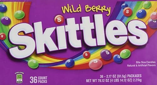 Wrigley Skittles, Wild Berry, 2.17 oz (36 count)