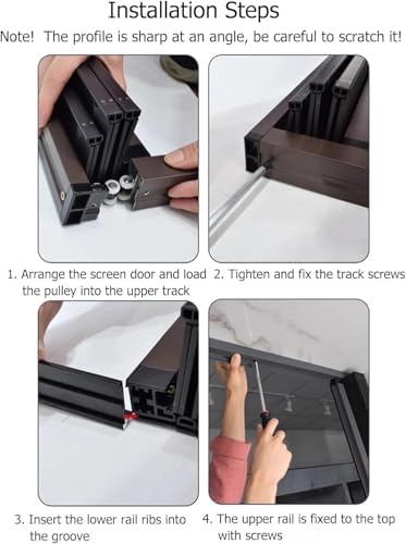 Custom Size Folding Door with Lock & Keys - Removable Waterproof Sliding Door for Outdoor Use, Dimensions 46x80in (116x203cm), Durable Temporary Entry Solution