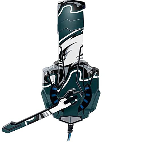 Skinit Decal Skin Compatible with BENGOO G9000 Gaming Headset - Officially Licensed NFL Philadelphia Eagles Large Logo Design