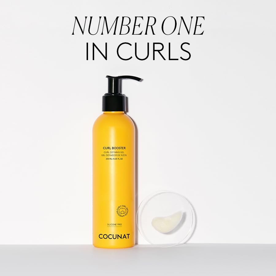 COCUNAT - Curl Booster 2 + Curl Moisturizer Leave-In - Defining gel - Detangles, Defines and Hydrates Curls - Eliminates Frizz - 250ml + 150ml - Image 2