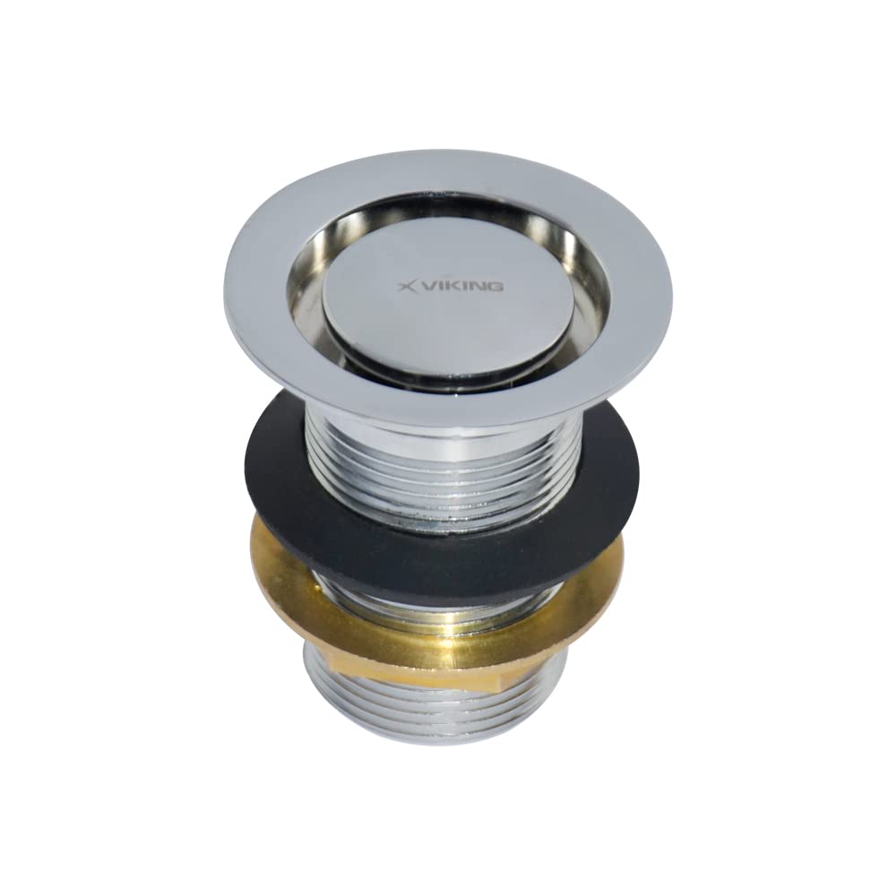 Viking Brass Aussie Waste Coupling,Thread 32mm (1-1/4″),Length 150mm (6”),Polished CP - Efficient water Drainage, Preventing clogs and blockages