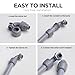 1/2-Inch Liquid Tight Connector 90-Degree, for PVC Electrical Flexible Conduit Fittings NPT Non-Metallic Connectors, for Home Outdoor Tubes Tools, UL Listed, Grey, 100-Pack