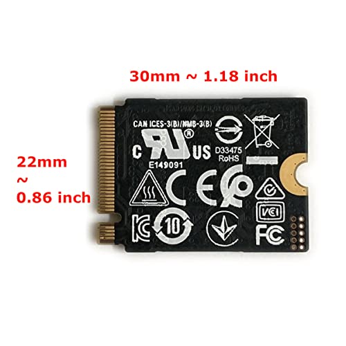 Image of SAMSUNG 1TB SSD M.2 2230 30mm PM991a NVMe PCIe Gen3 x4 MZ9LQ1T0HBLB Solid State Drive for Surface Pro Steam Deck Dell HP Lenovo Laptop Ultrabook Tablet