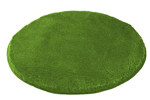 Kleine Wolke (Meusch) 2871615518 Badteppich Mona, 80 cm rund, kiwigrün