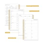 Monthly Planner 2026 - Monthly Calendar from January 2026 to December 2026, 2026 Planner with Inner Pocket, Elastic Band, 5.8" x 8.5", Colorful Large Flower - Image 5
