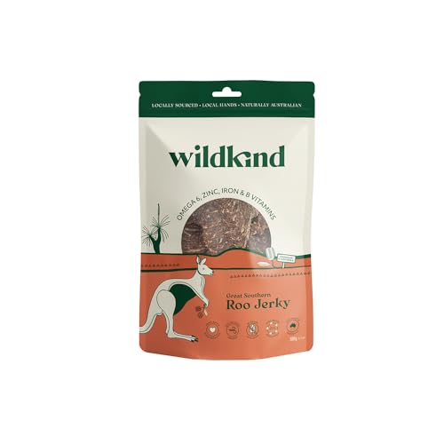 Wildkind Air Dried Kangaroo Jerky 100g – Natural Australian Dog Treats