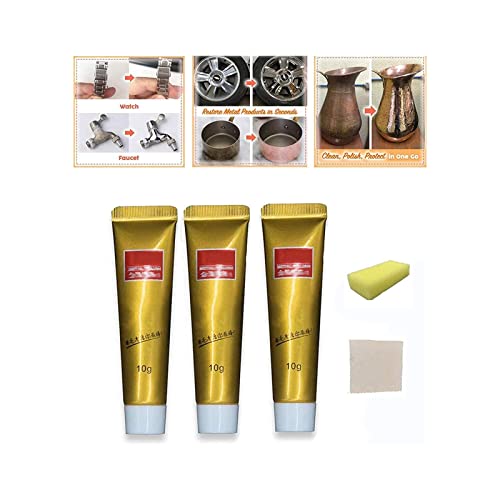 Metal Polish Cream Rust Remover,Fixini All Metal Polish Cream,Ultimate Metal Polish Cream,Multifunction Rust Remover for Metal。 (5PC)