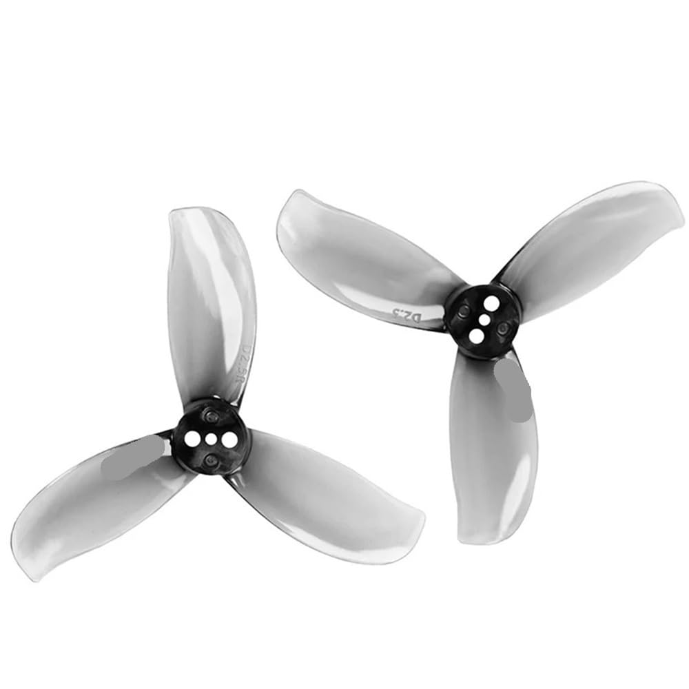 Hélices tripales CW CCW grises pour châssis D2.5-3 - 2