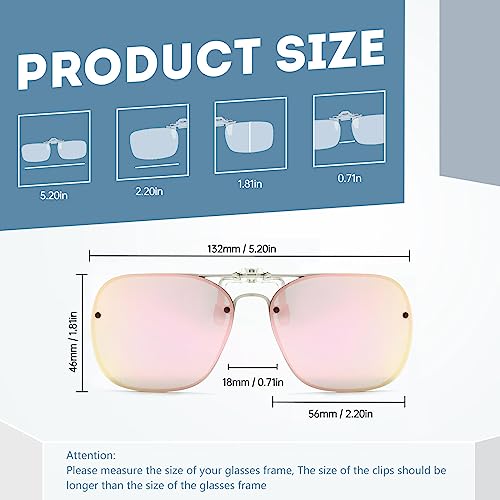 Long Keeper Clip-On Polarized Flip-Up Sunglasses for Women & Men - Driving & Fishing Sunglasses Over Glasses2