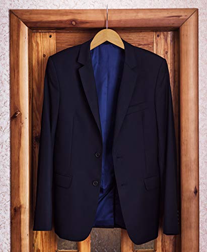 Utopia Home Premium Wooden Hangers - 360-Degree Rotatable Hook - Durable & Slim - Shoulder Grooves - Non-Slip Lightweight Hangers for Coats, Suits, Pant and Jackets (Pack of 10, Natural)