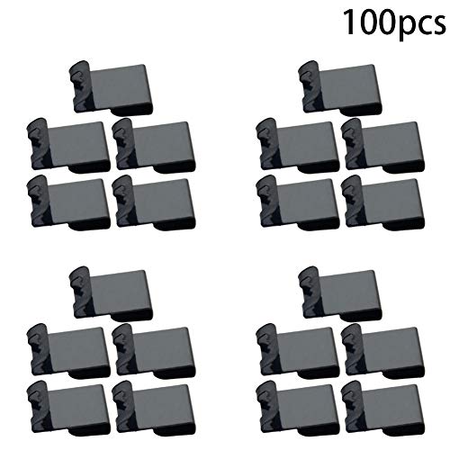 Image of Photo Frames Hanger Hooks, 0.3mm Thick S-Shaped Metal Wall Mount Album Picture Hanging Clips, 100 Pcs