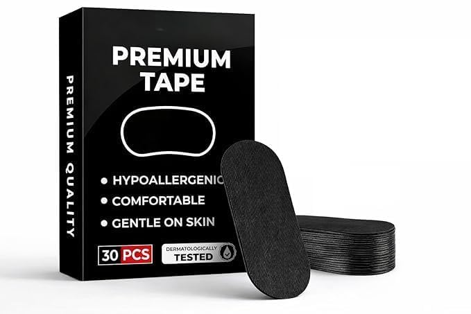 60 Pcs Sleep Mouth Tape Strips for Sleeping – Anti Snoring Support, Gentle Skin Adhesive, Improves Nasal Breathing, Night Sleep Aid for Men & Women-image-5