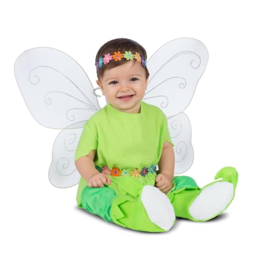 My Other Me   Disfraz para bebé niña de Campanilla con diadema, alas, vestido, mallas y patucos en color verde talla 24 36 meses. Envuelve a tu pequeña en un mundo de fantasía.