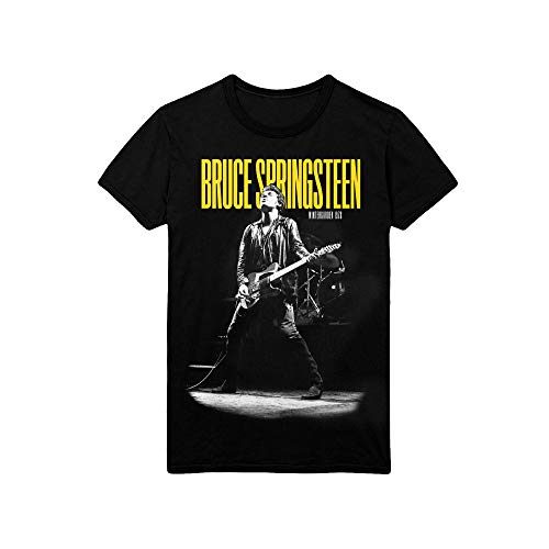 Rock Off Bruce Springsteen Winterland Ballroom Guitar Officiel T-Shirt Hommes Unisexe - Les Beatles, Paul McCartney, John Lennon, RIngo Starr, George Harrison Rock Off Bruce Springsteen Winterland Ballroom Guitar Officiel T-Shirt Hommes Unisexe