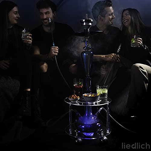 Liedlich® Shisha Tisch mit LED Licht - Edle Optik - XL-Größe - Shisha Tisch - LED Untersetzer Shisha - Shisha LED… – Bild 7