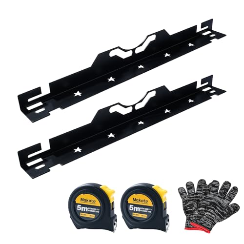 Image of Wheel Alignment Tool Kit, 2 Toe Plates with Dual Measuring Tapes, Heavy Duty Stainless Steel Car Alignment Tool Kit for Trucks, SUVs, Black, Wall-Mountable Design