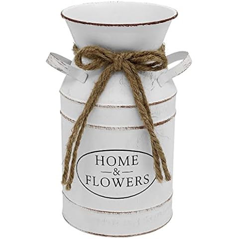 Fovasen Rustic Vintage White Flower Vase Cover